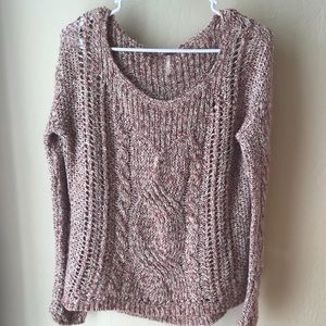 Free People cable knit sweater size small!